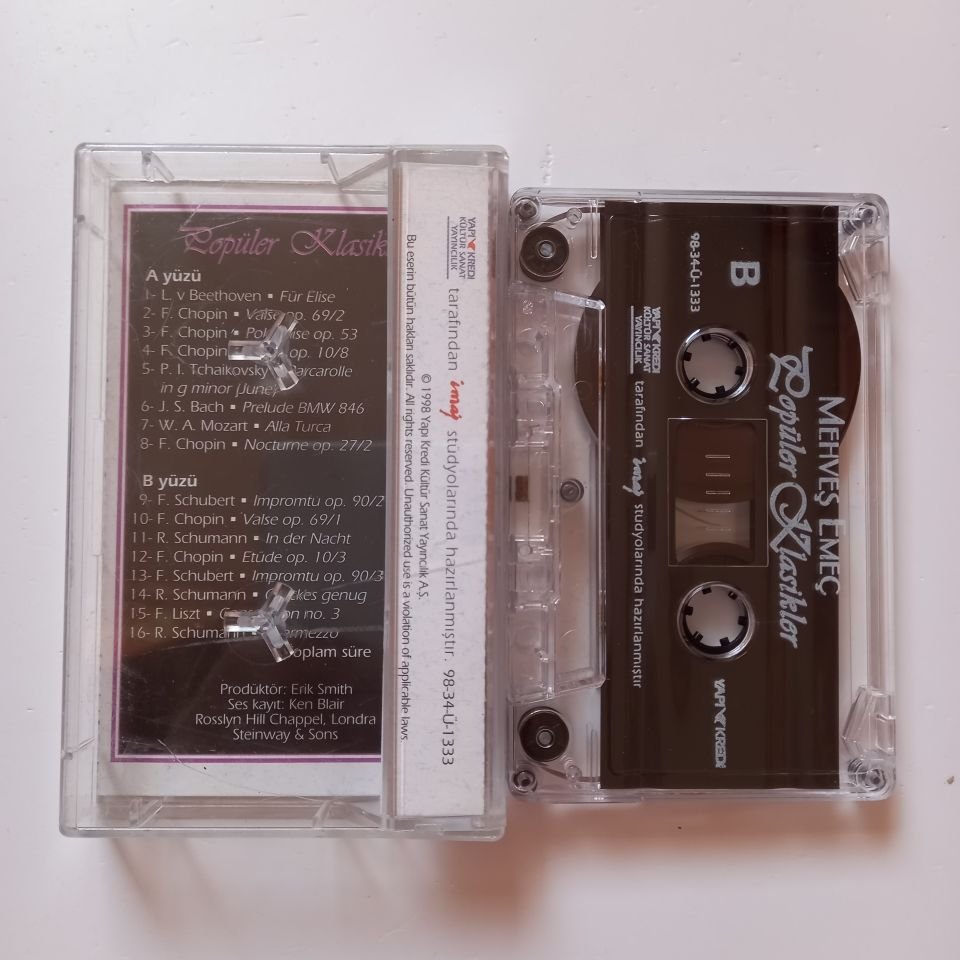 MEHVEŞ EMEÇ - POPÜLER KLASİKLER (1998) - KASET 2.EL