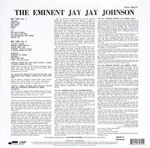 JAY JAY JOHNSON - THE EMINENT JAY JAY JOHNSON / WITH CLIFFORD BROWN JOHN LEWIS CHARLIE MINGUS VOL 1 VOL 1 (1955) - LP BLUE NOTE CLASSIC VINYL SERIES 180GR 2022 EDITION SIFIR PLAK