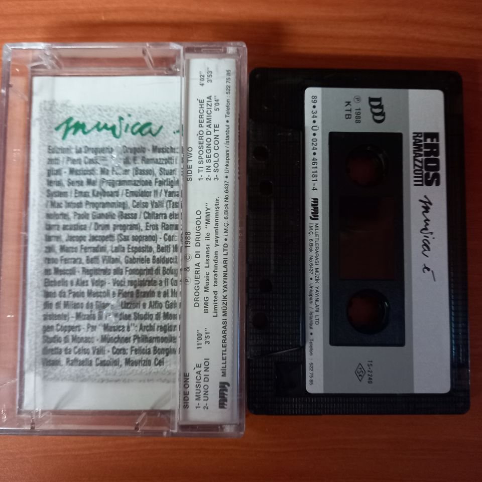 EROS RAMAZZOTTI- MUSICA E (1989) - KASET 2.EL
