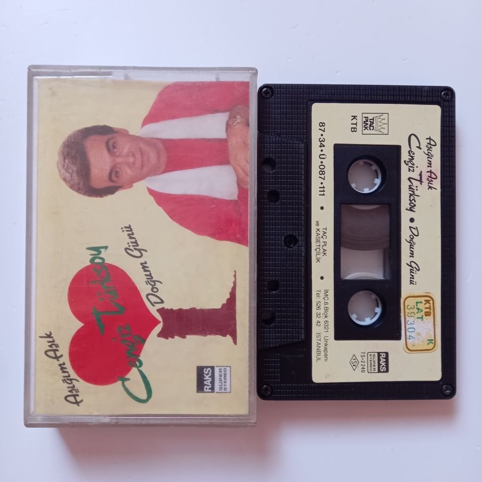 CENGİZ TÜRKSOY - AŞIĞIM AŞIK / DOĞUM GÜNÜ (1987) - KASET 2.EL