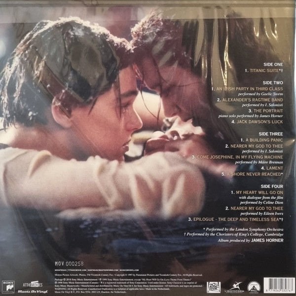 BACK TO TITANIC - SOUNDTRACK / JAMES HORNER (1998) - 2LP 180GR SILVER & BLACK MARBLED COLOURED 2023 LIMITED NUMBERED EDITION SIFIR PLAK