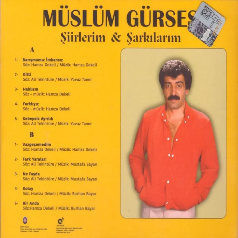 MÜSLÜM GÜRSES - ŞİİRLERİM & ŞARKILARIM (1197)- CD 2024 EDİSYONU AMBALAJINDA SIFIR