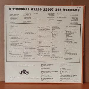 DON WILLIAMS - VLOUME TWO (1974) - LP 2.EL PLAK