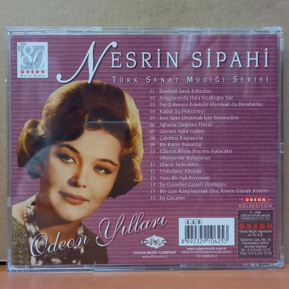 NESRİN SİPAHİ – ODEON YILLARI (2006) - CD 2.EL