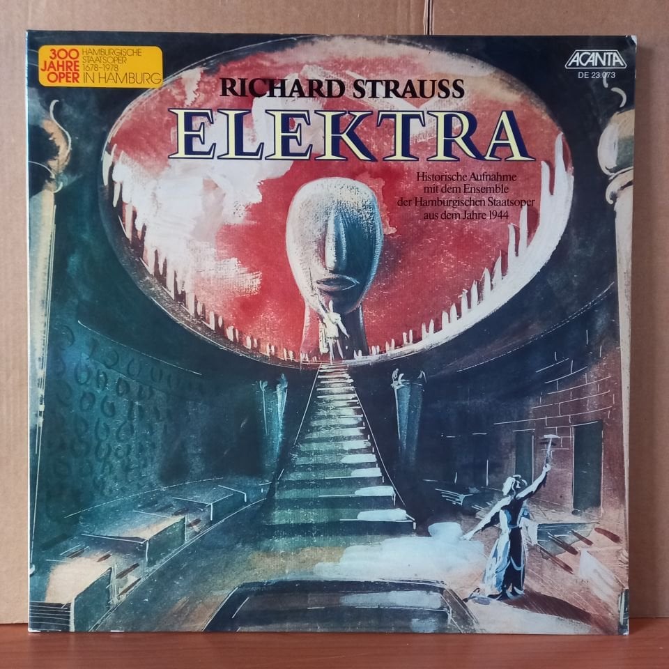 RICHARD STRAUSS: ELEKTRA / CHOR UND ORCHESTER DER HAMBURGISCHEN STAATSOPER, EUGEN JOCHUM (1978) - 2LP 2.EL PLAK
