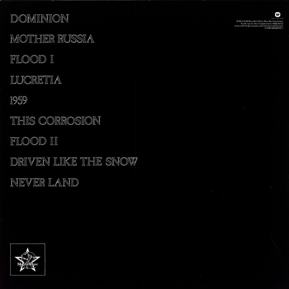 SISTERS OF MERCY - FLOODLAND (1987) - LP 2024 COLOURED EDITION SIFIR PLAK