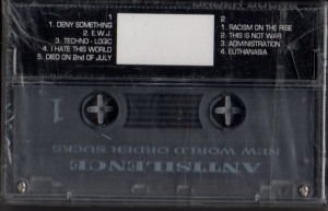 ANTISILENCE - THE NEW WORLD ORDER SUCKS (1995) İLK BASKI KASET SIFIR - TURKISH DEATH METAL