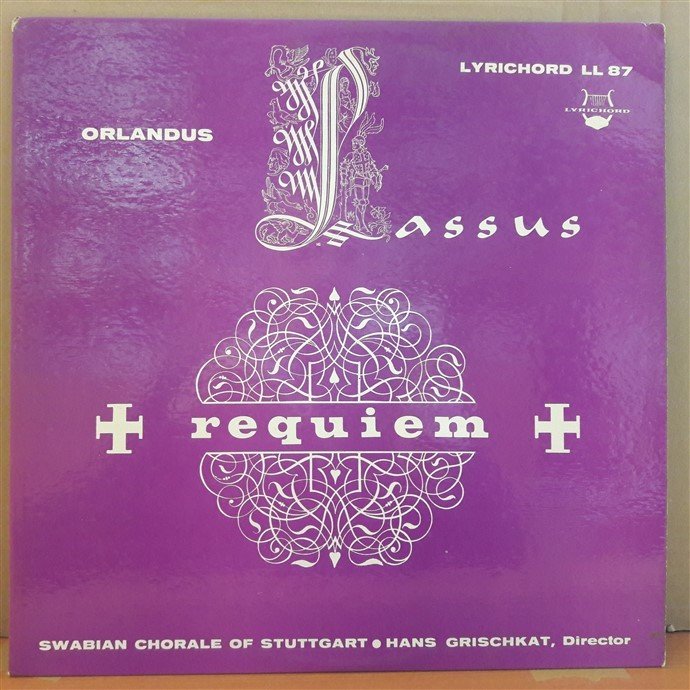 LASSUS: REQUIEM, SWABIAN CHORAL SINGERS - PLAK 2.EL