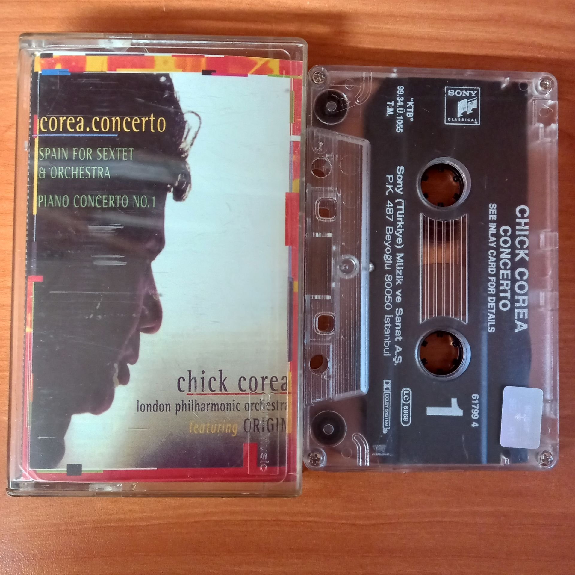 CHICK COREA - CONCERTO / LONDON PHILHARMONIC ORCHESTRA / ORIGIN (1999) - KASET 2.EL