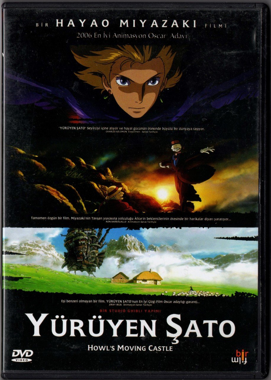 YÜRÜYEN ŞATO - HOWL'S MOVING CASTLE - HAYAO MIYAZAKI - ANİME - DVD 2.EL