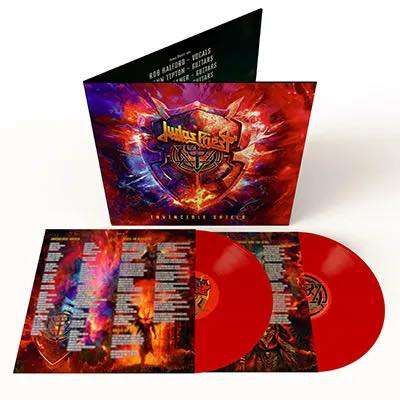 JUDAS PRIEST - INVINCIBLE SHIELD (2024) - 2LP RED COLOURED VINYL SIFIR PLAK