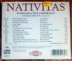 NATIVITAS AMERICAN CHRISTMAS CAROLS / KANSAS CITY CHORALE / CHARLES BRUFFY, CONDUCTOR (1994) NIMBUS RECORDS CD 2.EL