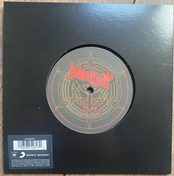 JUDAS PRIEST - INVINCIBLE SHIELD (2024) - 3 TRACKS 7'' 45RPM SINGLE SIFIR PLAK