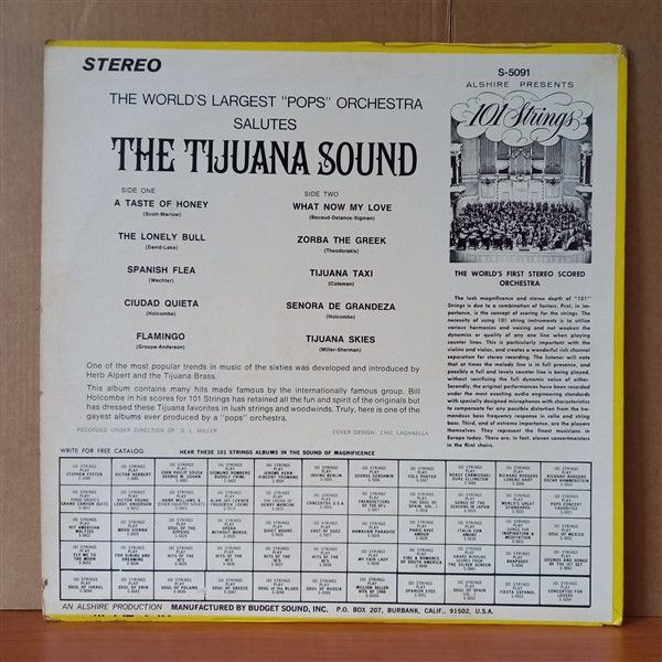 101 STRINGS – THE TIJUANA SOUND (1967) - LP 2.EL PLAK