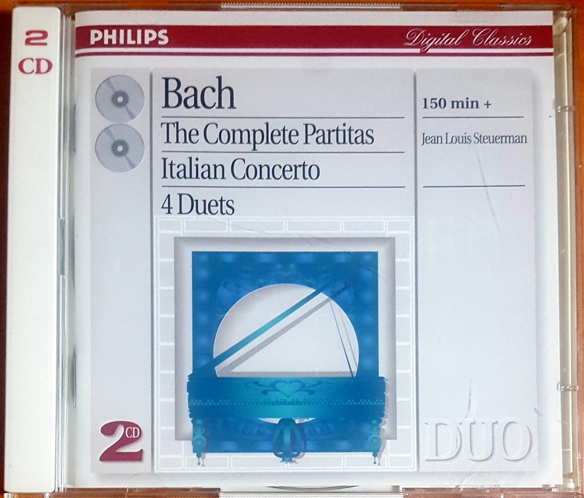 BACH - THE COMPLETE PARTITAS, ITALIAN CONCERTO, 4 DUETS / JEAN LOUIS STEUERMAN (1997) PHILIPS 2CD 2.EL