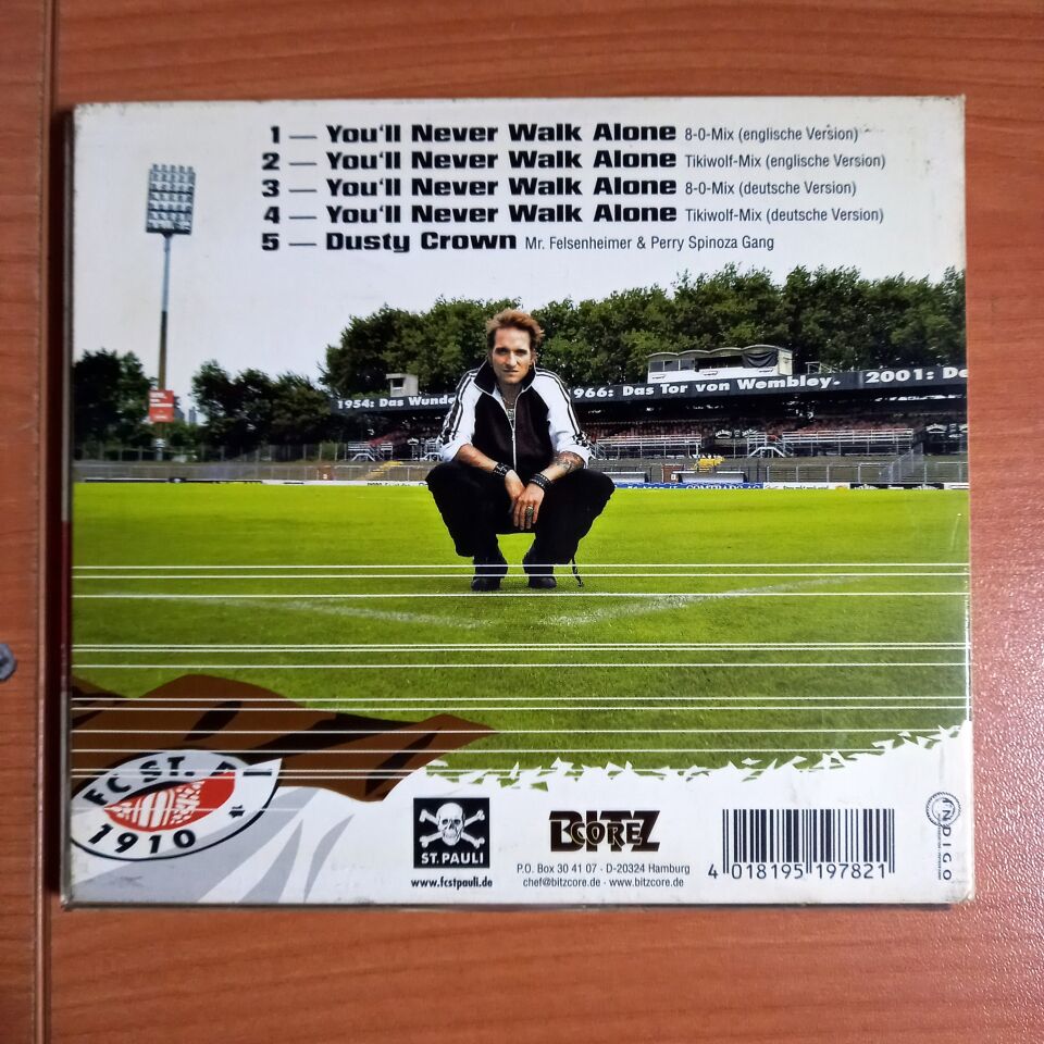 BELA B. & THE TIKIWOLVES FEAT GARY 'O' WOLF – YOU'LL NEVER WALK ALONE (2002) - DIGIPACK CD SINGLE 2.EL