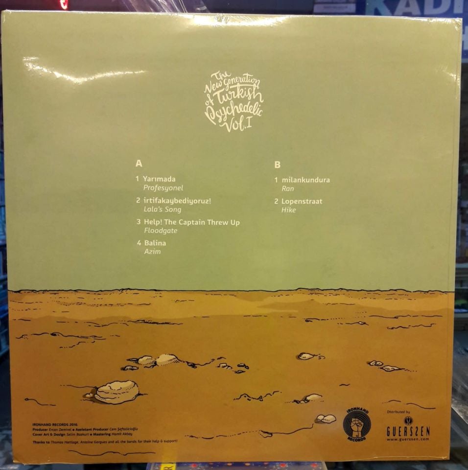 THE NEW GENERATION OF TURKISH PSYCHEDELIC VOL.I - VARIOUS ARTISTS (2016) - LP SIFIR PLAK