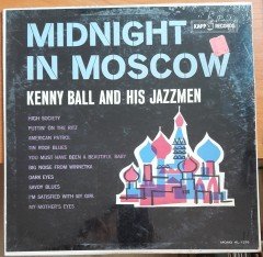 KENNY BALL AND HIS JAZZMEN - MIDNIGHT IN MOSCOW -  DÖNEM BASKISI PLAK SIFIR