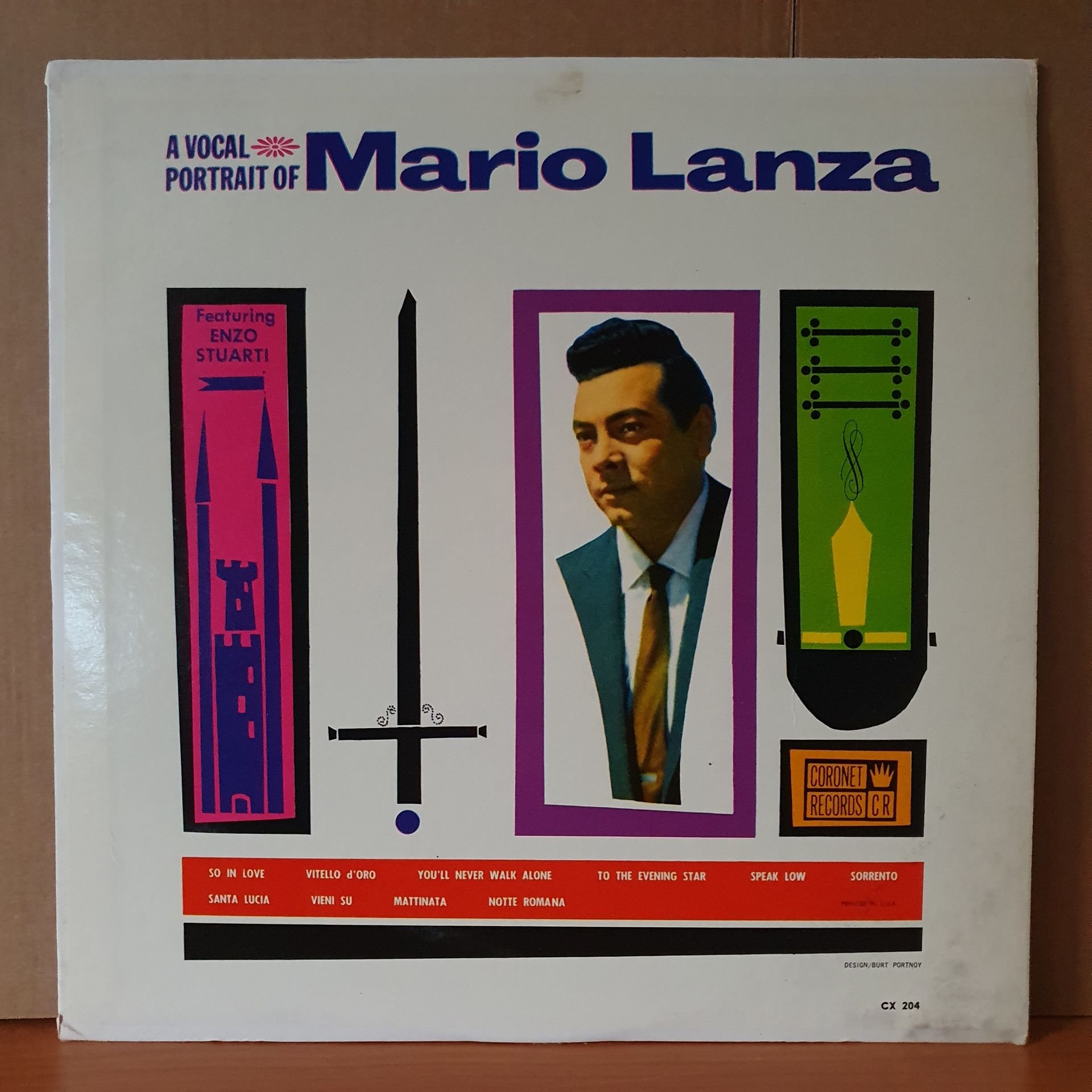 A VOCAL PORTRAIT OF MARIO LANZA / FEATURING ENZO STUARTI - LP 2.EL PLAK