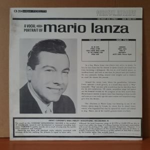 A VOCAL PORTRAIT OF MARIO LANZA / FEATURING ENZO STUARTI - LP 2.EL PLAK