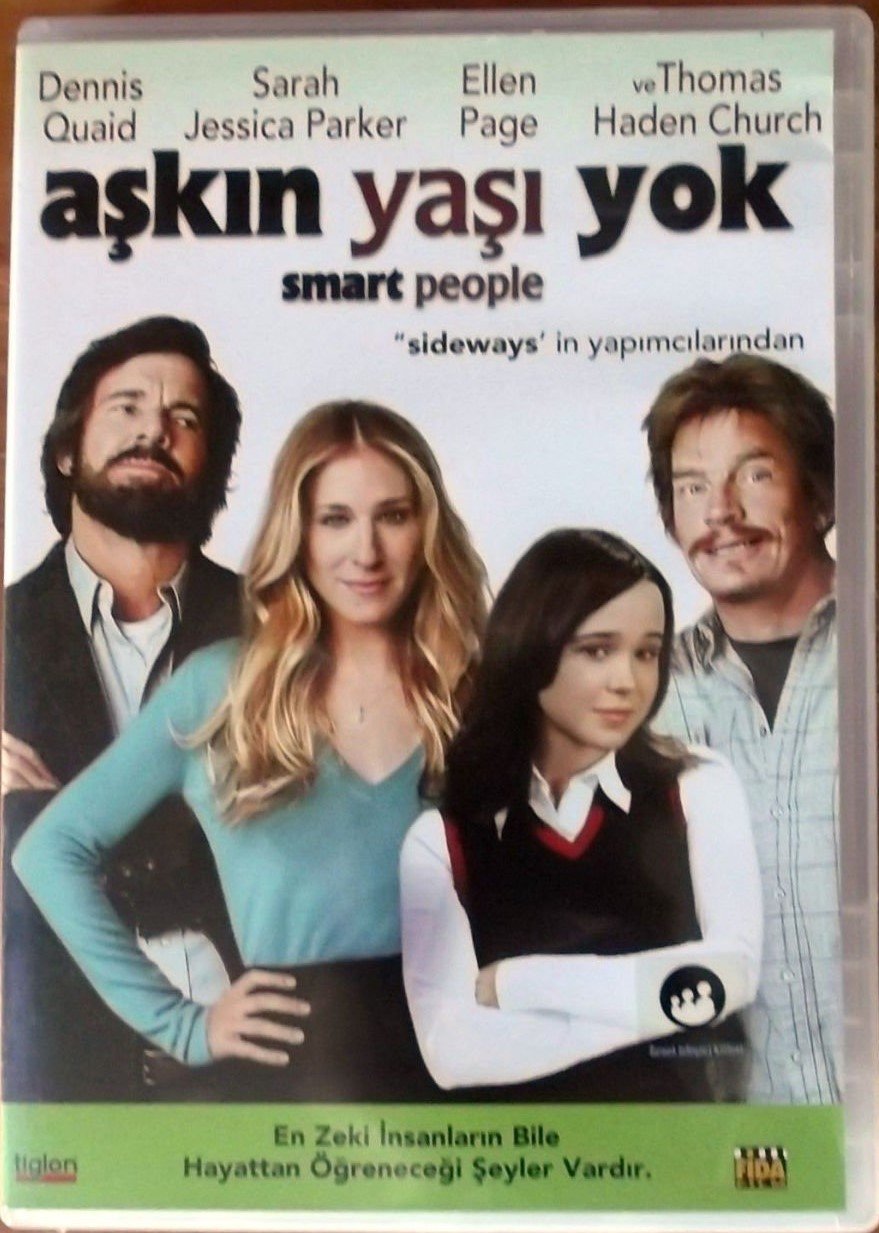 AŞKIN YAŞI YOK - SMART PEOPLE - DENNIS QUAID - SARAH JESSICA PARKER - ELLEN PAGE - THOMAS HADEN CHURCH - DVD 2.EL