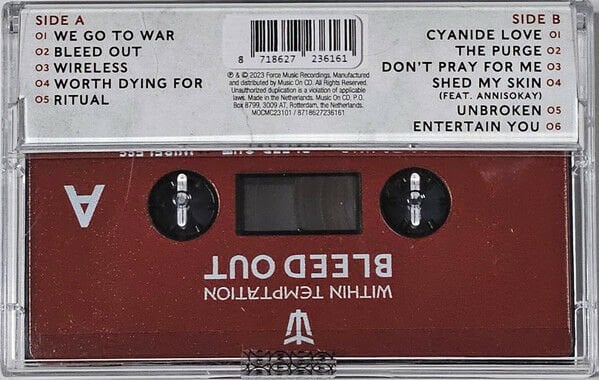 WITHIN TEMPTATION - BLEED OUT (2023) - KASET / CASSETTE SIFIR JELATİNİ YOK KULLANILMAMIŞ SIFIR