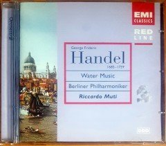 HANDEL - WATER MUSIC / BERLINER PHILHARMONIKER, RICCARDO MUTI (1985) EMI CLASSICS / RED LINE CD 2.EL