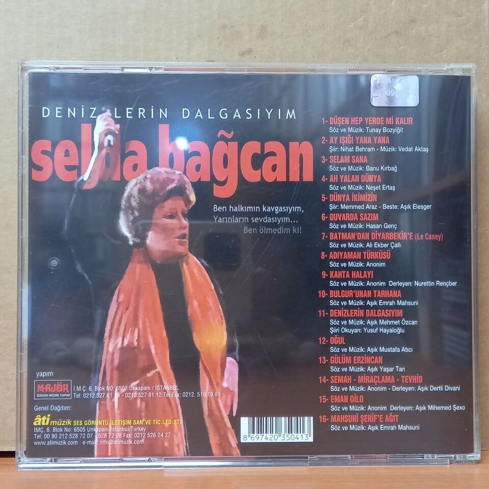 SELDA BAĞCAN - DENİZ'LERİN DALGASIYIM (2004) - CD 2.EL