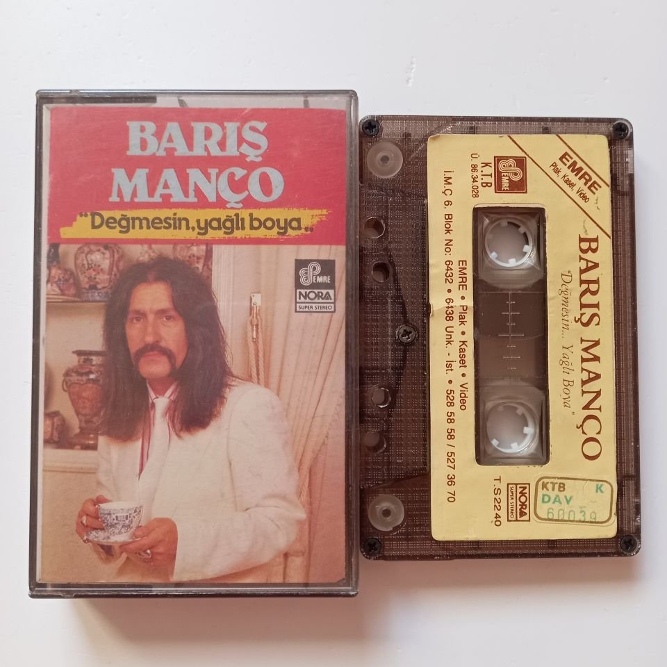 BARIŞ MANÇO - DEĞMESİN, YAĞLI BOYA (1986) - KASET 2.EL