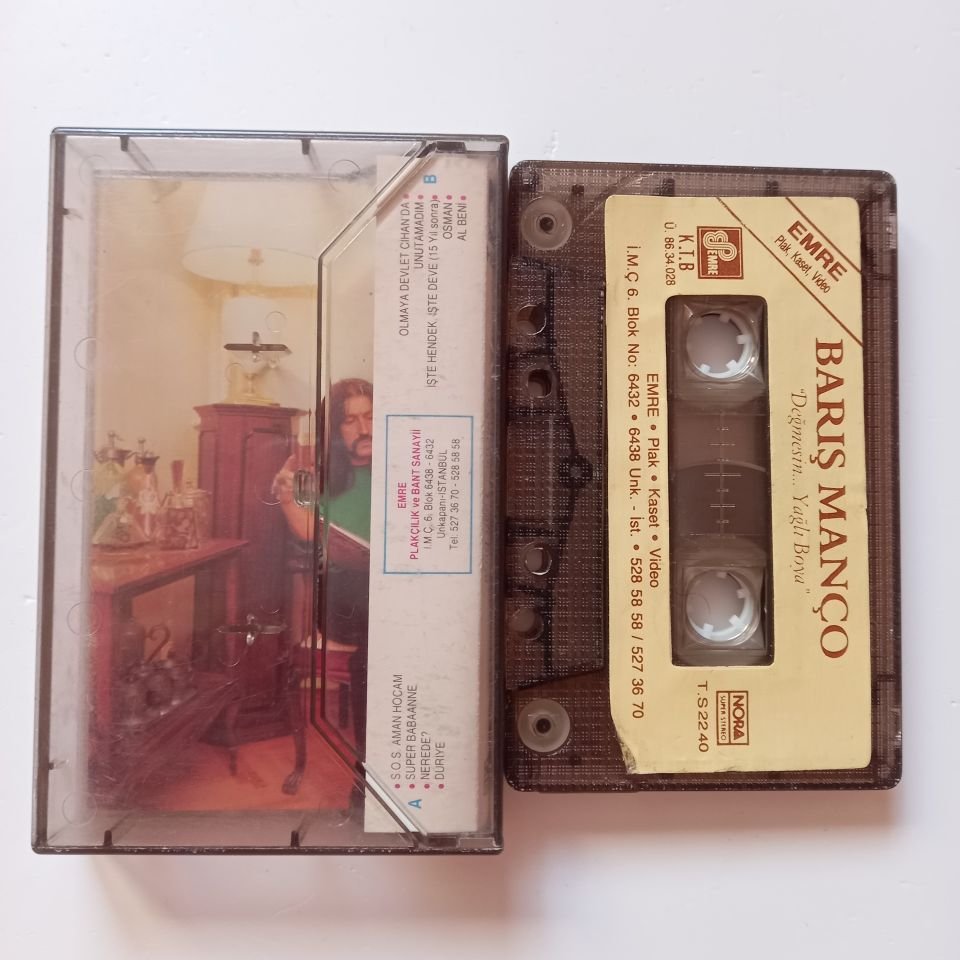BARIŞ MANÇO - DEĞMESİN, YAĞLI BOYA (1986) - KASET 2.EL