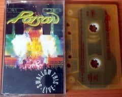 POISON - SWALLOW THIS LIVE (1991) KENT CASSETTE MADE IN TURKEY ''USED''