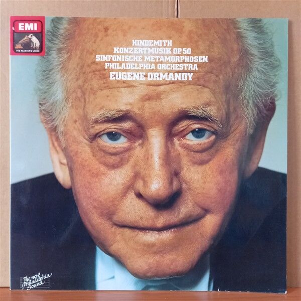 HINDEMITH - PHILADELPHIA ORCHESTRA, EUGENE ORMANDY – KONZERTMUSIK OP. 50 / SYMPHONISCHE METAMORPHOSEN (1979) - LP 2.EL PLAK