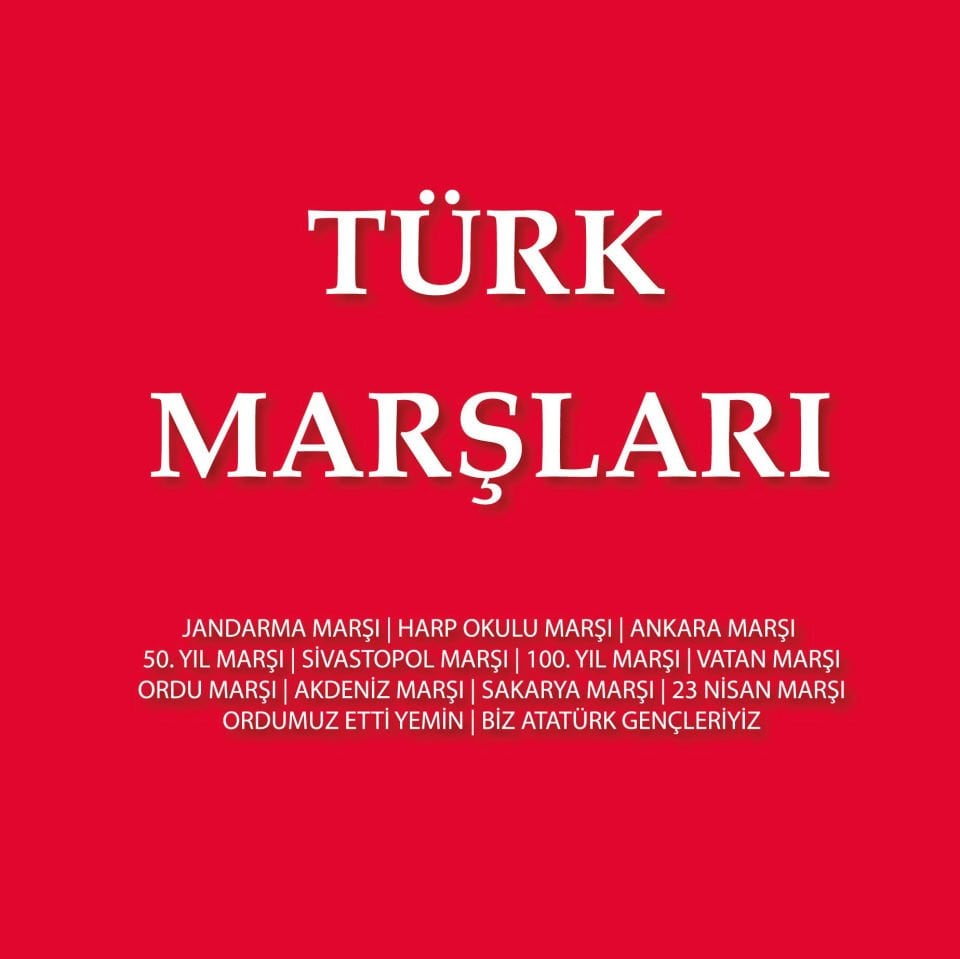 TÜRK MARŞLARI - ÇEŞİTLİ SANATÇILAR - LP 2024 BASIM AMBALAJINDA SIFIR PLAK