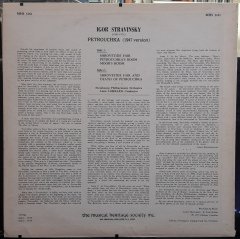 STRAVINSKY: PETROUCHKA, STRASBOURG PHILHARMONIC ORCHESTRA, ALAIN LOMBARD (1973) - PLAK 2.EL