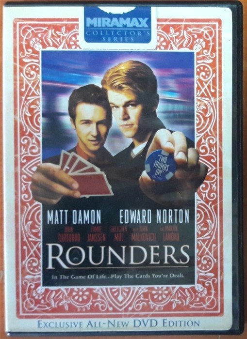 ROUNDERS - MATT DAMON - EDWARD NORTON - JOHN TURTURRO - JOHN MALKOVICH - DVD 2.EL 1. BÖLGE TR ALTYAZI YOKTUR