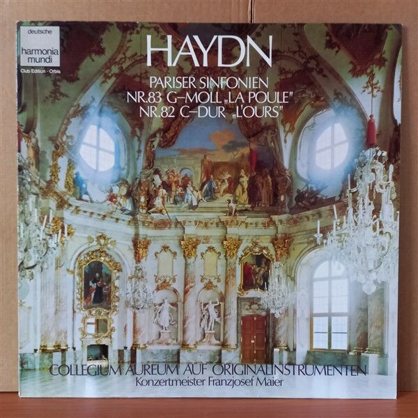 HAYDN: PARISER SINFONIEN NR.83 G-MOLL „LA POULE” / NR.82 C-DUR „L'OURS” / COLLEGIUM AUREUM (1979) - LP 2.EL PLAK