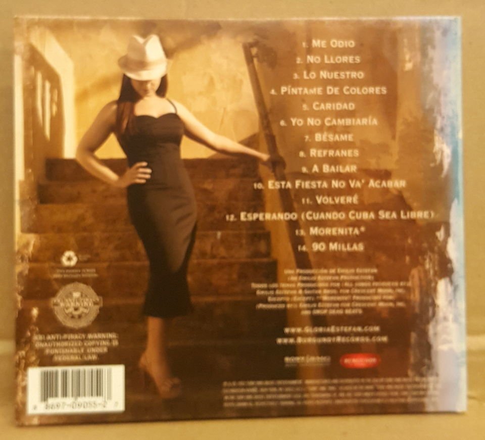 GLORIA ESTEFAN (MIAMI SOUND MACHINE) - 90 MILLAS (2007) - CD LATIN POP , CUBANA , SALSA / DIGIPACK 2.EL