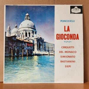 PONCHIELLI: LA GIOCONDA HIGHLIGHTS / CERQUETTI, DEL MONACO, SIMIONATO, BASTIANINI, SIEPI - LP 2.EL PLAK
