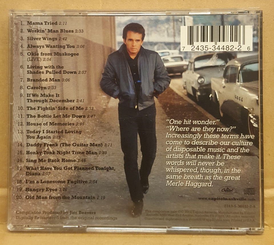 MERLE HAGGARD - 20 GREATEST HITS (2002) - CD FOLK , COUNTRY / JEWEL CASE 2.EL