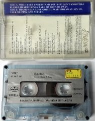 BERLIN - COUNT THERE & PRAY (1987) PLAKSAN CASSETTE MADE IN TURKEY ''USED''