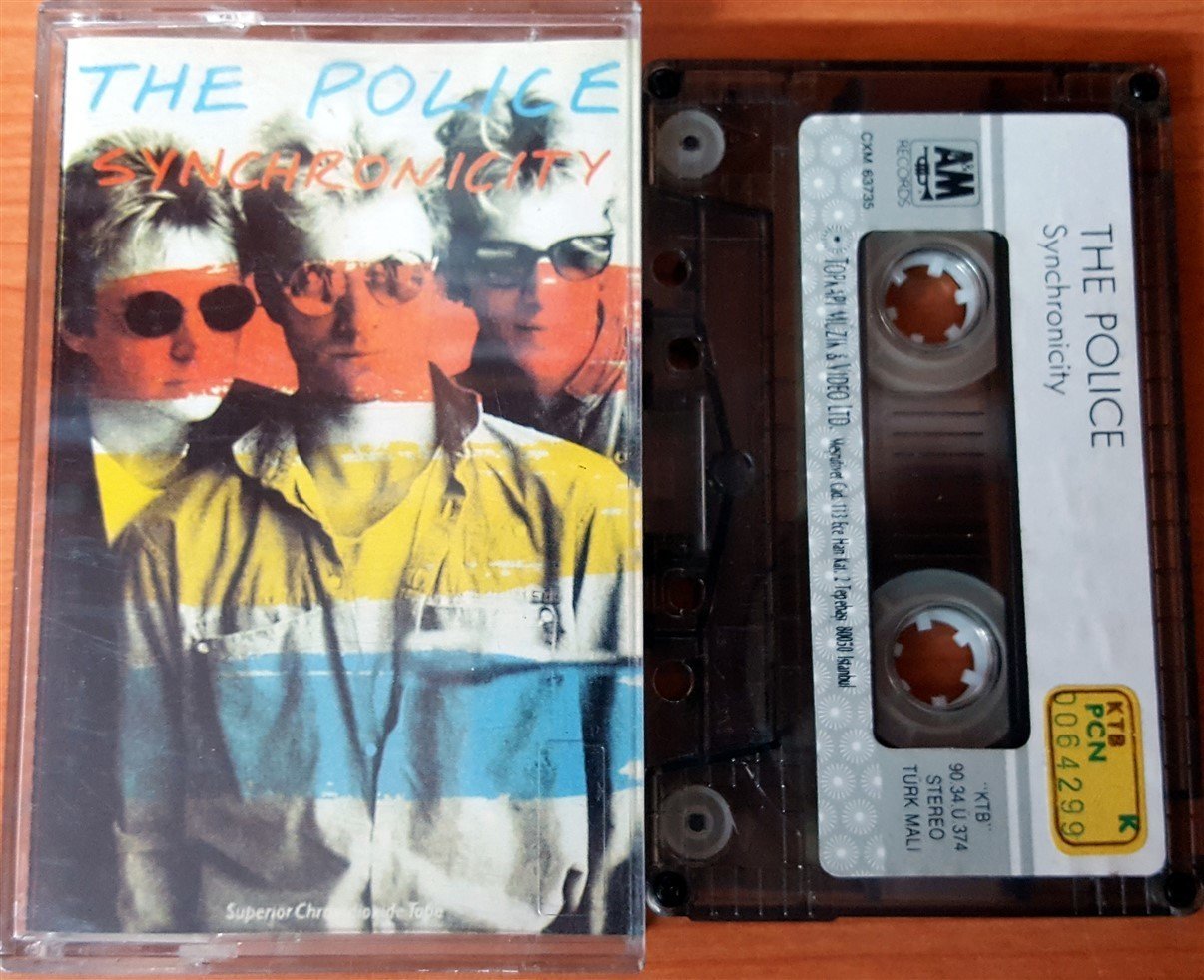 POLICE - SYNCHRONICITY (1990) TOPKAPI CASSETTE MADE IN TURKEY ''USED'' PAPER LABEL
