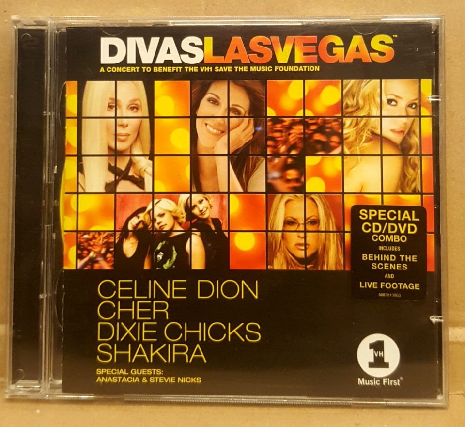 DIVAS - LAS VEGAS / CELINE DION , CHER , DIXIE CHICKS , SHAKIRA (2002) - CD + DVD 2.EL