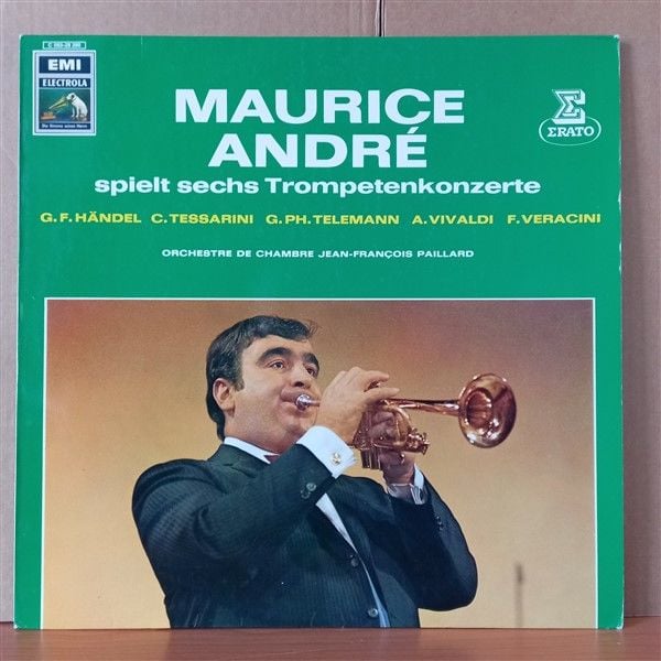 MAURICE ANDRE SPIELT SECHS TROMPETENKONZERTE / HANDEL, TESSARINI, TELEMANN, VIVALDI, VERACINI - LP 2.EL PLAK