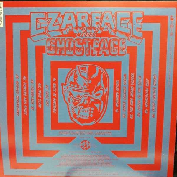CZARFACE & GHOSTFACE - CZARFACE MEETS GHOSTFACE (2019) - LP HIP HOP , BOOM BAP SIFIR PLAK