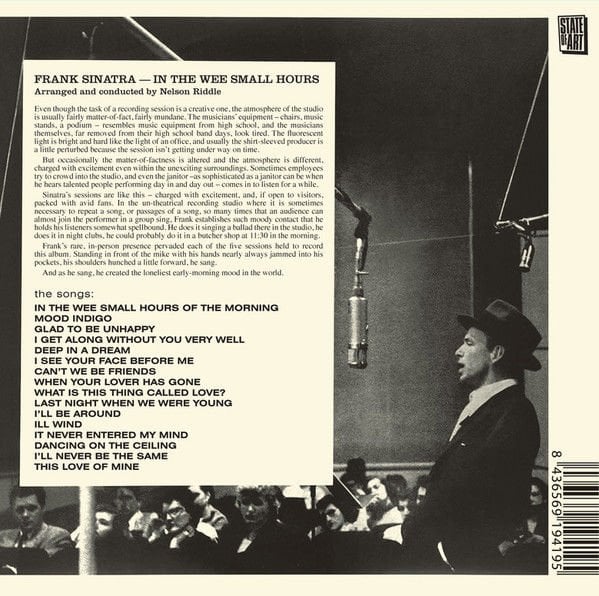 FRANK SINATRA – IN THE WEE SMALL HOURS (2019) - CD LIMITED EDITION REISSUE REMASTERED SIFIR