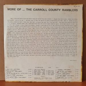 THE CARROL COUNTRY RAMBLERS - MORE OF (1974) - LP 2.EL PLAK