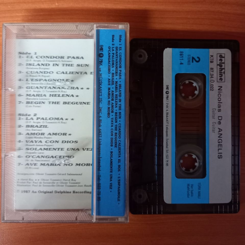 NICOLAS DE ANGELIS - GUITAR GUITAR (1987) - KASET 2.EL
