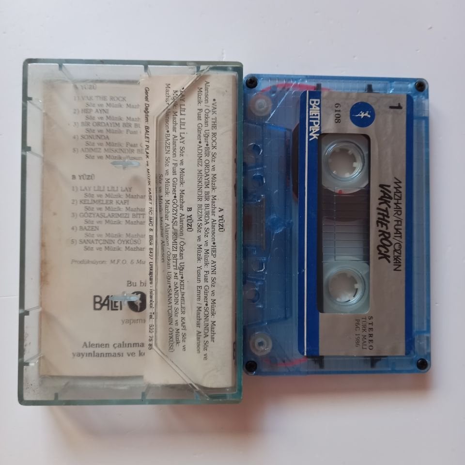 MAZHAR FUAT ÖZKAN - VAK THE ROCK (1986) - KASET 2.EL