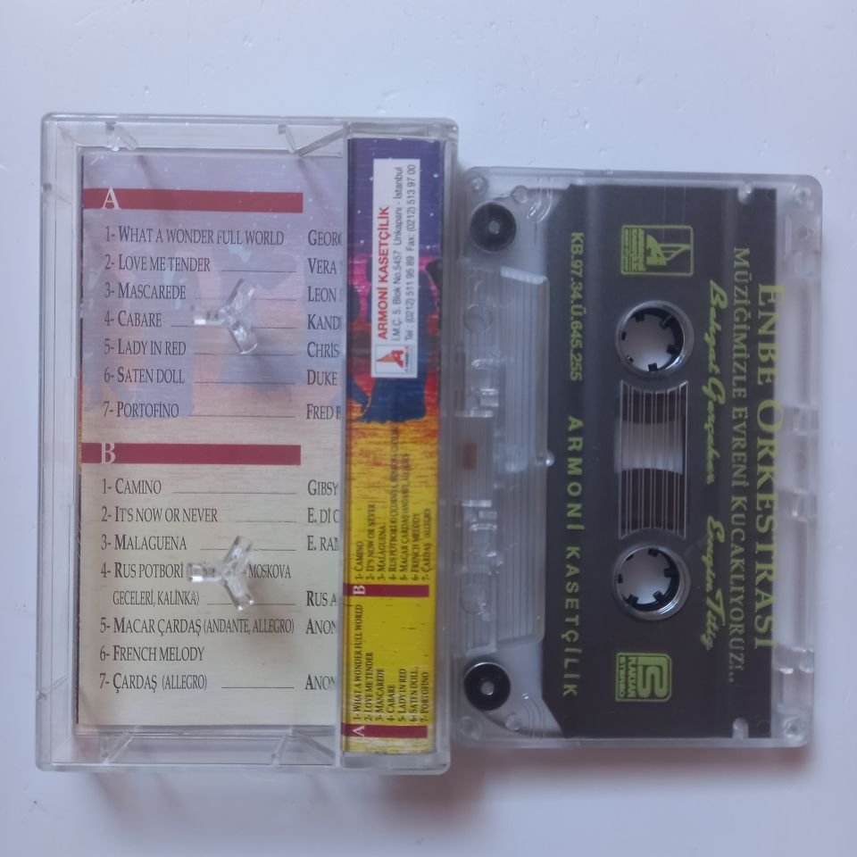 ENBE ORKESTRASI - MÜZİĞİMİZLE EVRENİ KUCAKLIYORUZ / ENGİN TİTİZ & BEHZAT GERÇEKER (1997) - KASET 2.EL