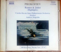 PROKOFIEV - ROMEO & JULIET (HIGHLIGHTS) CZECHO-SLOVAK PHILHARMONIC ORCHESTRA (KOSICE) ANDREW MOGRELIA (1990) NAXOS CD 2.EL